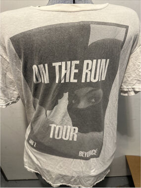 Beyonce Jay Z On The Run Tour Shirt Mens Large White Concert Graphic Tee 2014